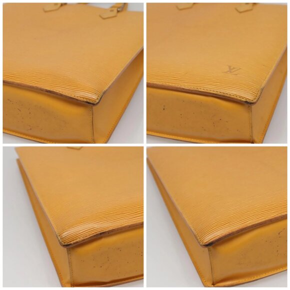 LOUIS VUITTON Epi Sac Plat Hand Bag Yellow M52079 LV Auth 121570 - Picture 14 of 16